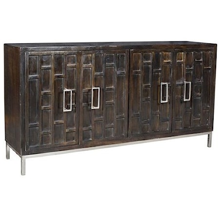 Mango Wood 4 Door Sideboard